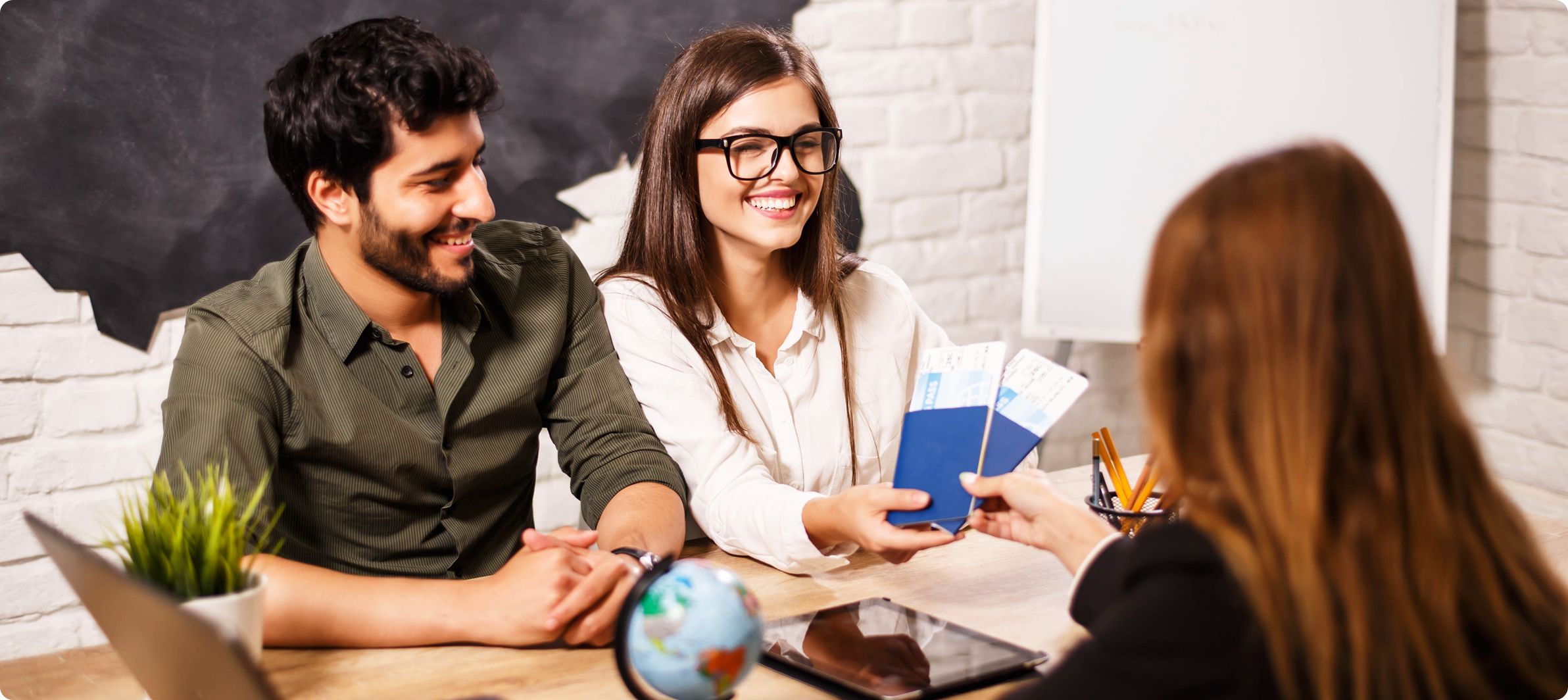 Immigration Law PLLC attorney helping couple with marriage visa paperwork