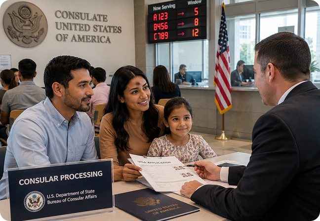 Consular processing immigrant visa attorney Ann Arbor MI