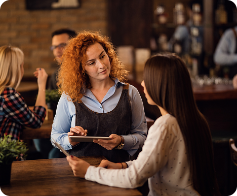 Immigration lawyer consulting with a client