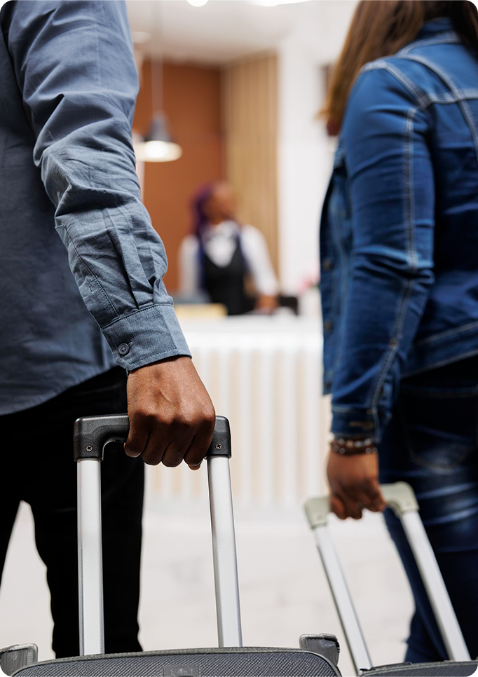 Travelers meeting an immigration lawyer for visa and immigration assistance
