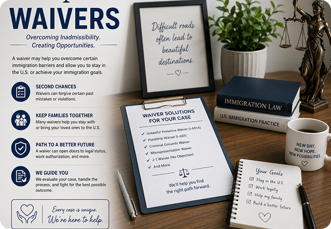 Immigration waiver (I-601, I-601A, I-212) attorney Ann Arbor MI