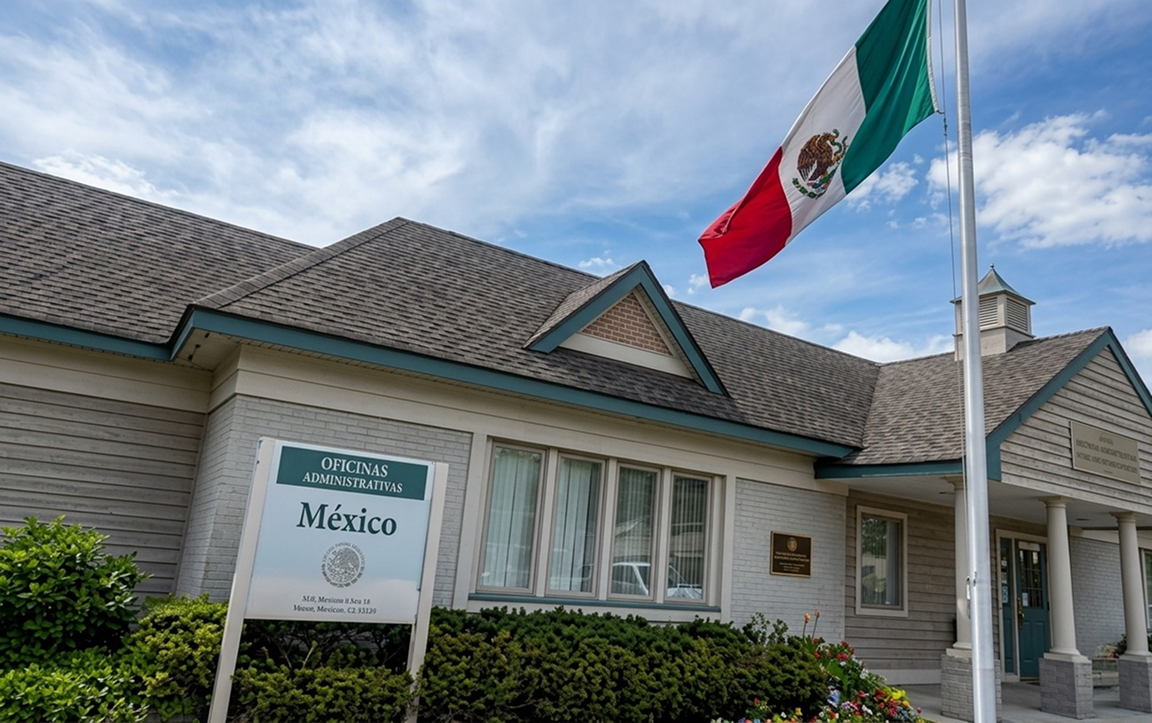 Consulate of Mexico providing passport, visa, and consular services for Mexican nationals in the United States