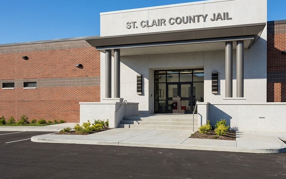 St. Clair County Jail where immigration detainees may be held during legal proceedings