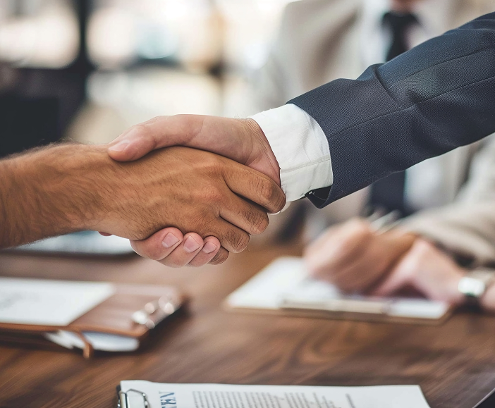 Hand shake image